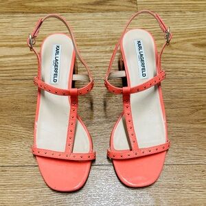 KARL LAGERFELD Paris Pink Sandals